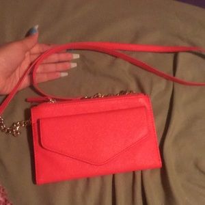 Pink crossbody purse